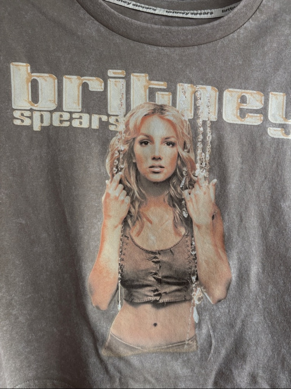 Britney Spears Graphic Tee crop top Y2K - Picture 4 of 6
